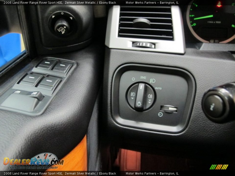 2008 Land Rover Range Rover Sport HSE Zermatt Silver Metallic / Ebony Black Photo #35