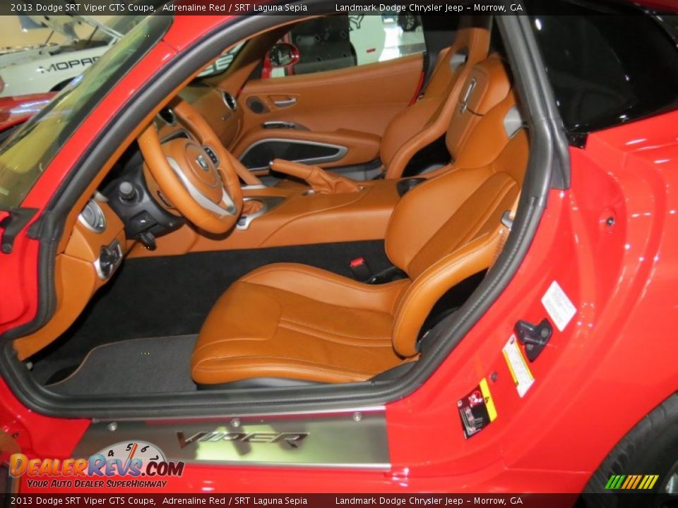 SRT Laguna Sepia Interior - 2013 Dodge SRT Viper GTS Coupe Photo #8