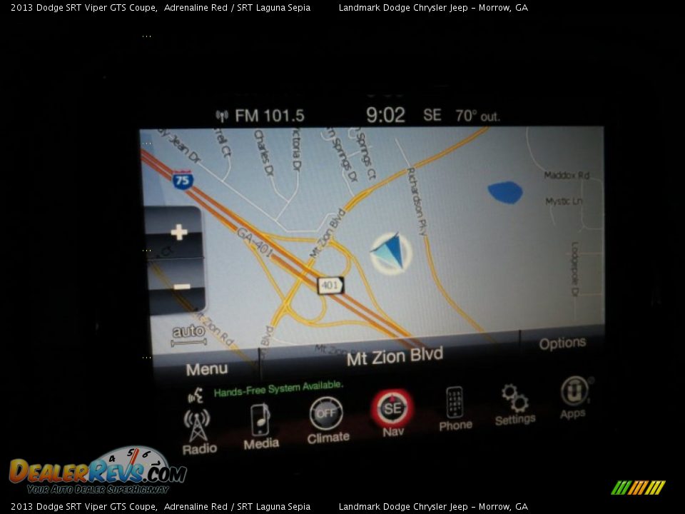 Navigation of 2013 Dodge SRT Viper GTS Coupe Photo #12