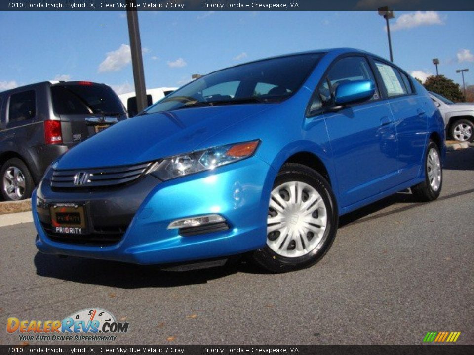 2010 Honda Insight Hybrid LX Clear Sky Blue Metallic / Gray Photo #1