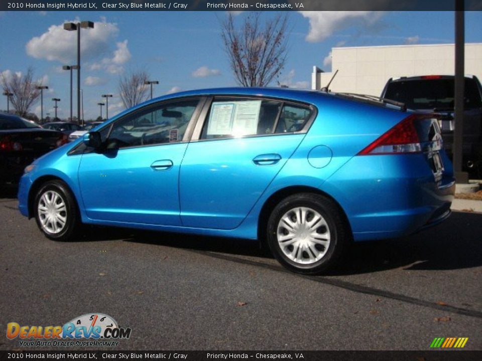 2010 Honda Insight Hybrid LX Clear Sky Blue Metallic / Gray Photo #3