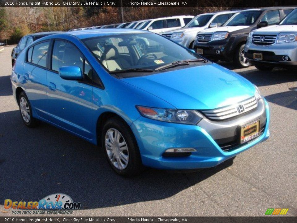 2010 Honda Insight Hybrid LX Clear Sky Blue Metallic / Gray Photo #5