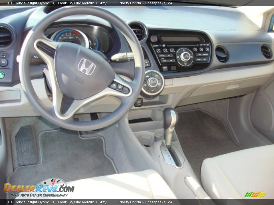 2010 Honda Insight Hybrid LX Clear Sky Blue Metallic / Gray Photo #9