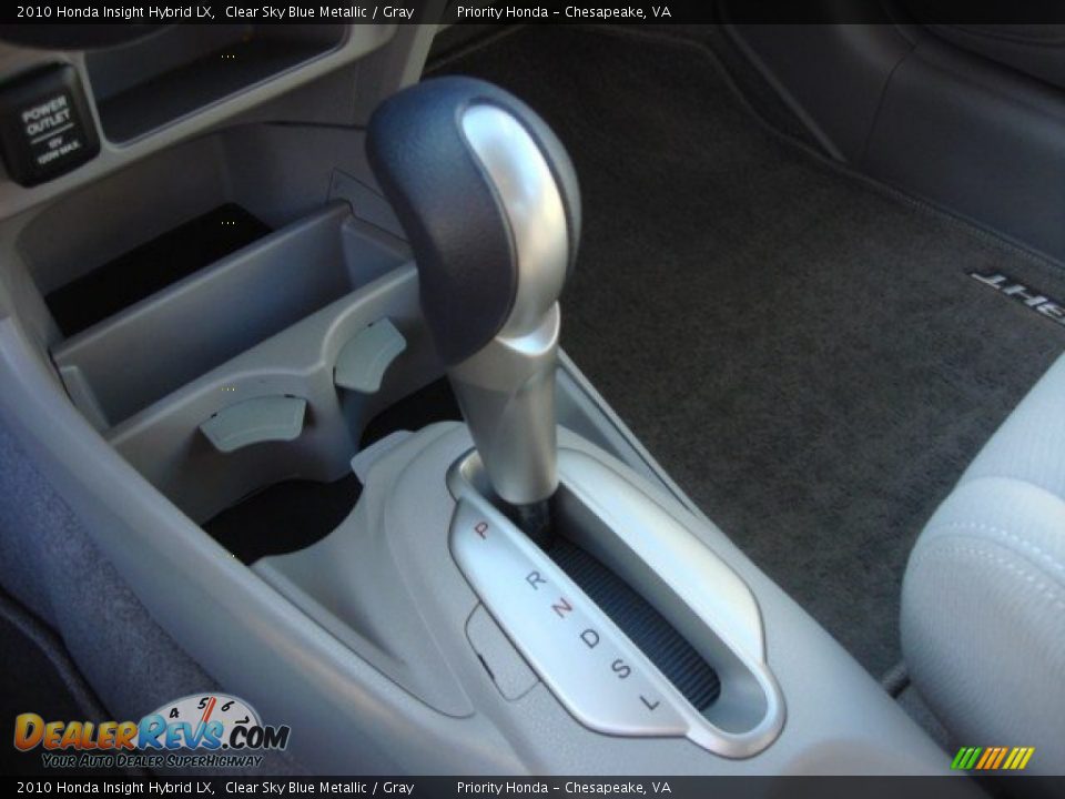 2010 Honda Insight Hybrid LX Clear Sky Blue Metallic / Gray Photo #13