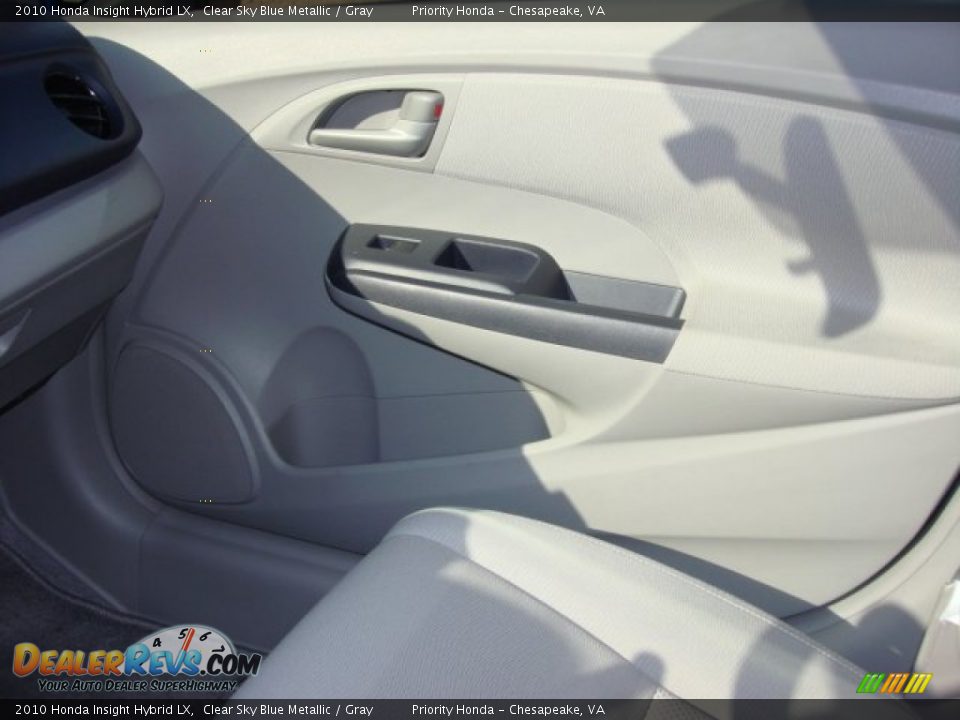 2010 Honda Insight Hybrid LX Clear Sky Blue Metallic / Gray Photo #14