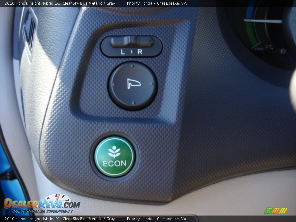 2010 Honda Insight Hybrid LX Clear Sky Blue Metallic / Gray Photo #15