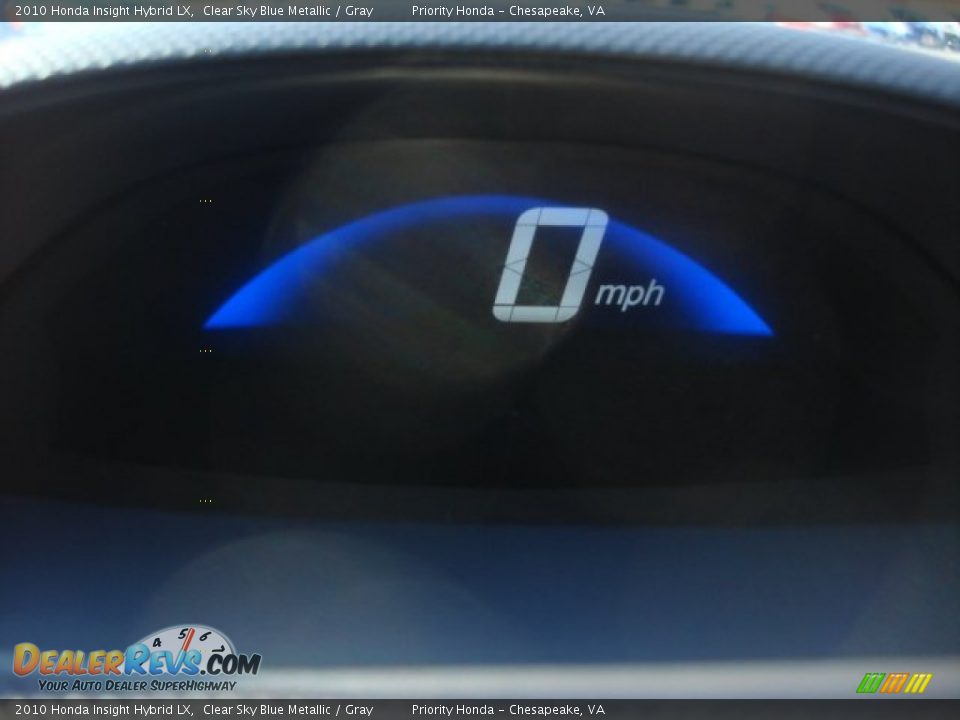 2010 Honda Insight Hybrid LX Clear Sky Blue Metallic / Gray Photo #17
