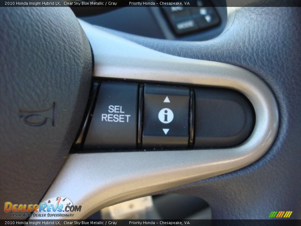 2010 Honda Insight Hybrid LX Clear Sky Blue Metallic / Gray Photo #19