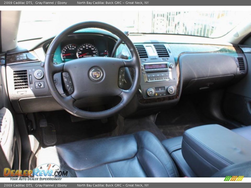 2009 Cadillac DTS Gray Flannel / Ebony Photo #25