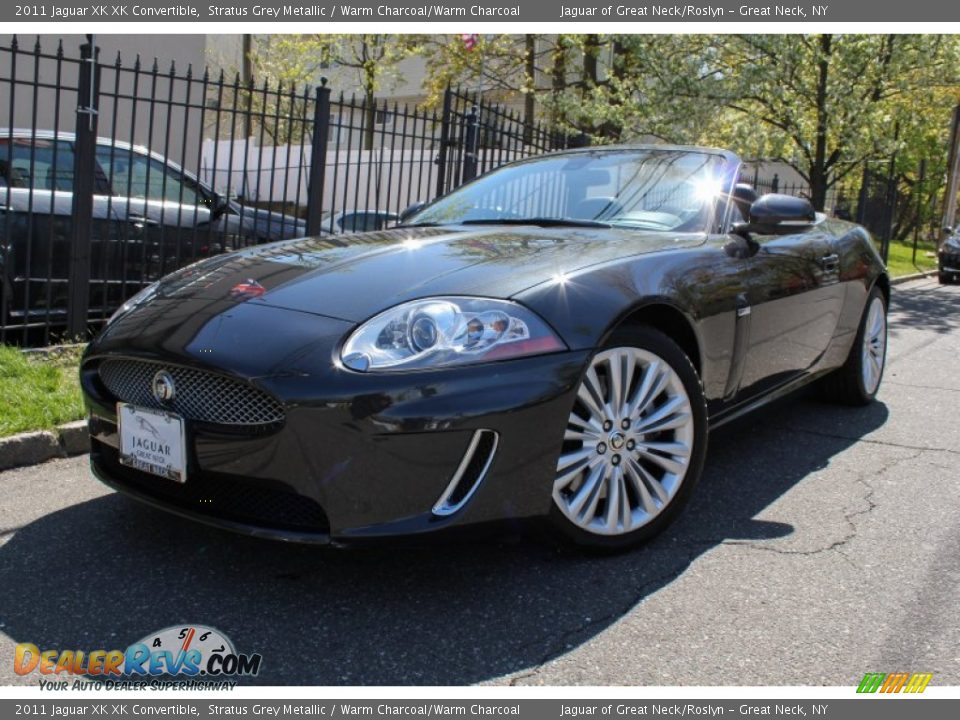 2011 Jaguar XK XK Convertible Stratus Grey Metallic / Warm Charcoal/Warm Charcoal Photo #1