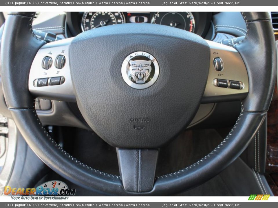2011 Jaguar XK XK Convertible Stratus Grey Metallic / Warm Charcoal/Warm Charcoal Photo #22