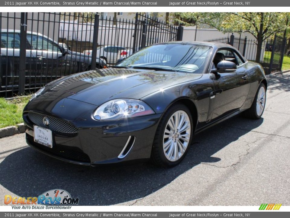 2011 Jaguar XK XK Convertible Stratus Grey Metallic / Warm Charcoal/Warm Charcoal Photo #24