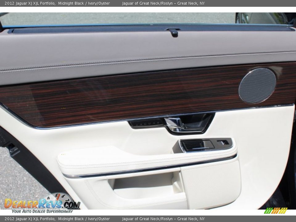 2012 Jaguar XJ XJL Portfolio Midnight Black / Ivory/Oyster Photo #15