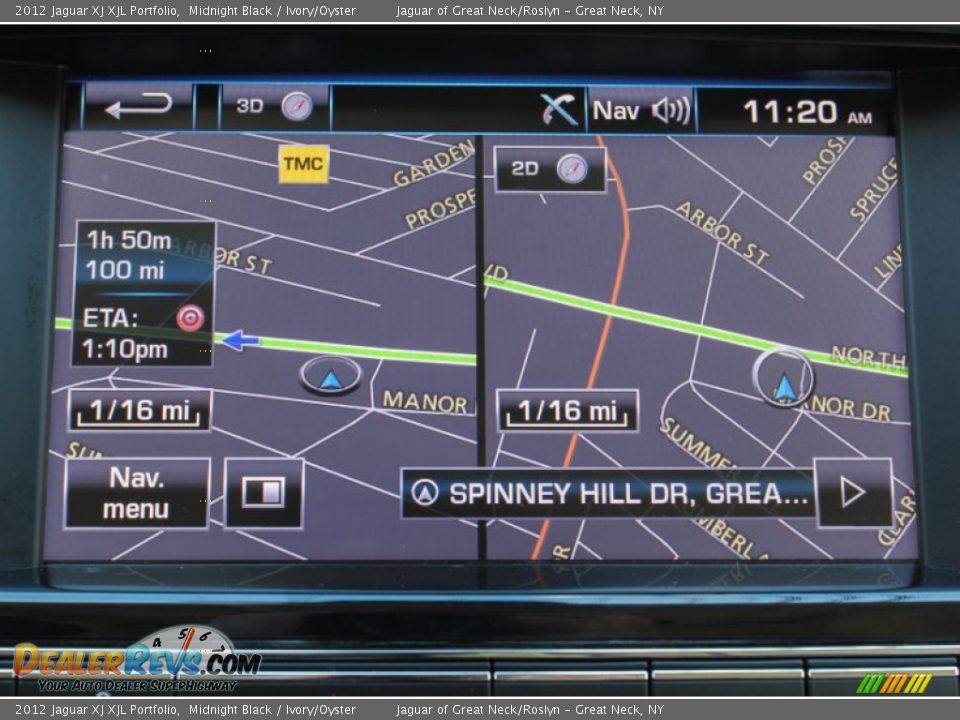 Navigation of 2012 Jaguar XJ XJL Portfolio Photo #23