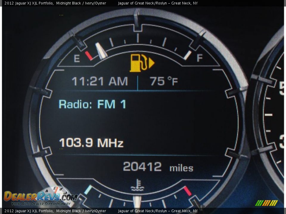 2012 Jaguar XJ XJL Portfolio Gauges Photo #26