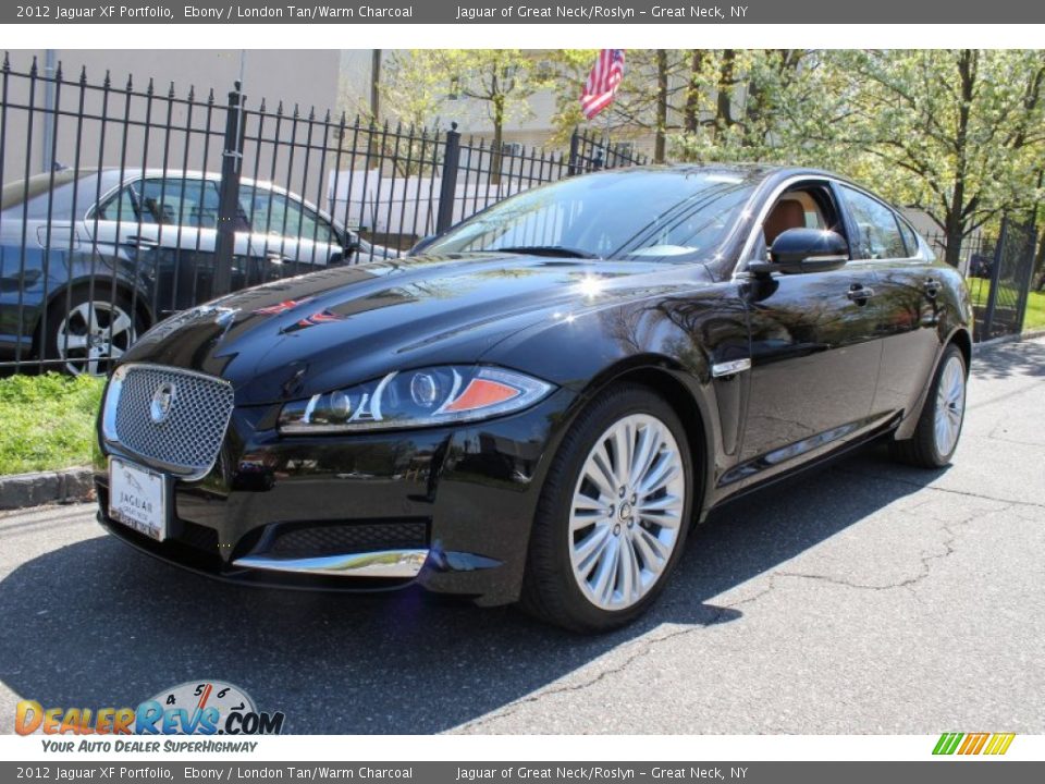 2012 Jaguar XF Portfolio Ebony / London Tan/Warm Charcoal Photo #1