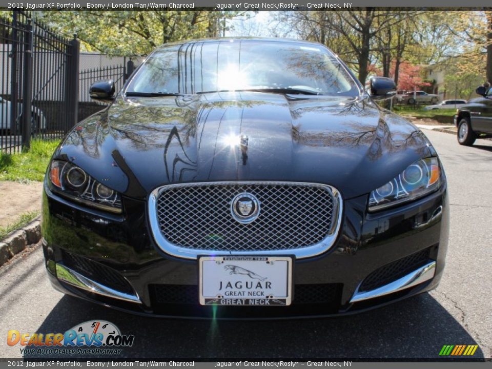 2012 Jaguar XF Portfolio Ebony / London Tan/Warm Charcoal Photo #2