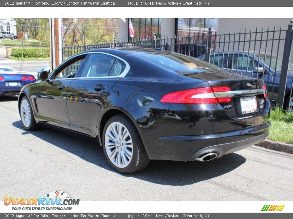 2012 Jaguar XF Portfolio Ebony / London Tan/Warm Charcoal Photo #4