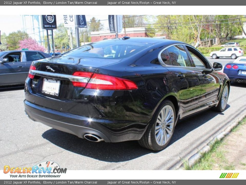 2012 Jaguar XF Portfolio Ebony / London Tan/Warm Charcoal Photo #6
