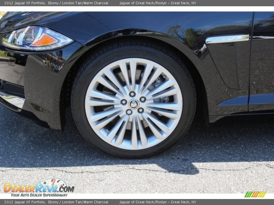 2012 Jaguar XF Portfolio Ebony / London Tan/Warm Charcoal Photo #8