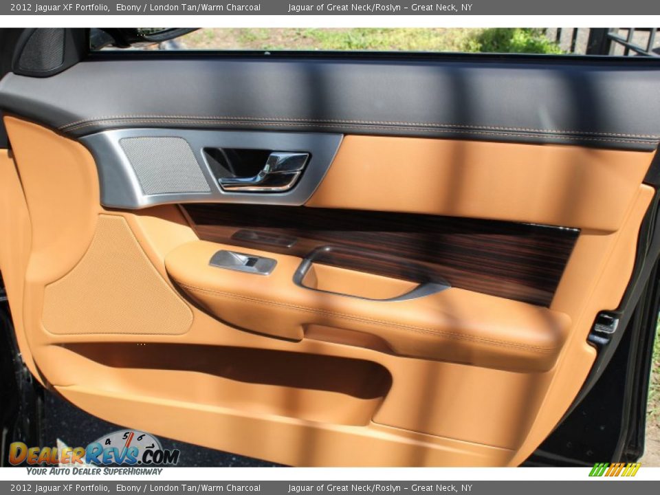 2012 Jaguar XF Portfolio Ebony / London Tan/Warm Charcoal Photo #9