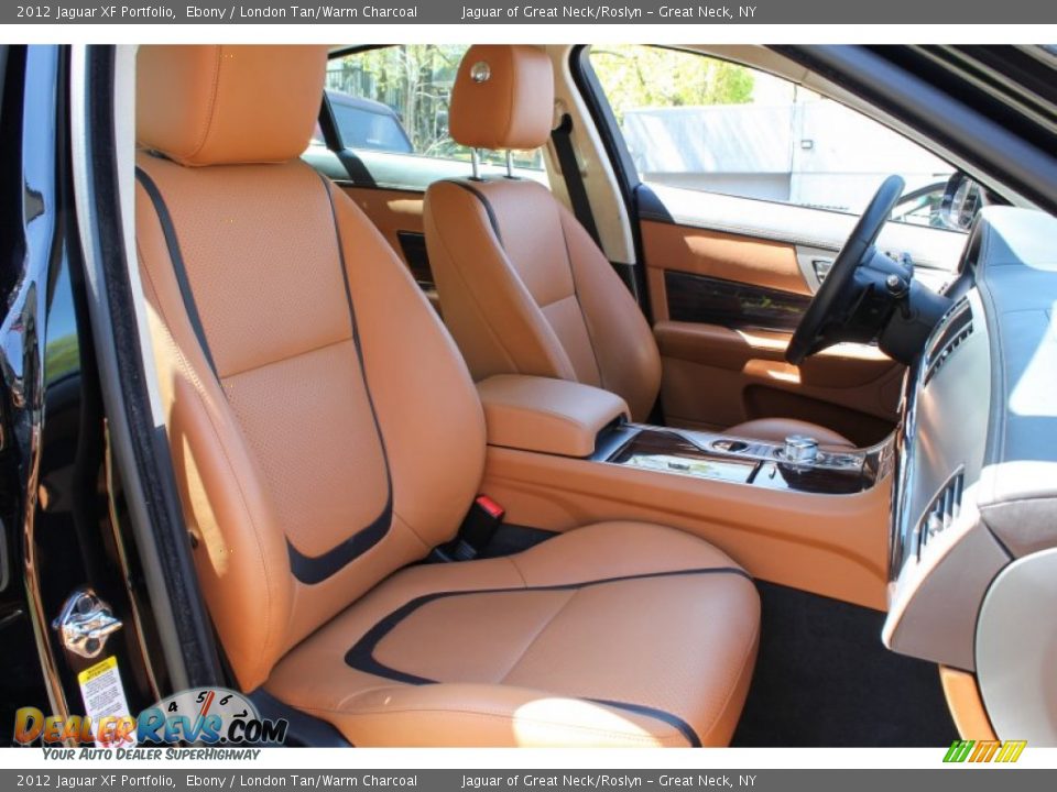 2012 Jaguar XF Portfolio Ebony / London Tan/Warm Charcoal Photo #10