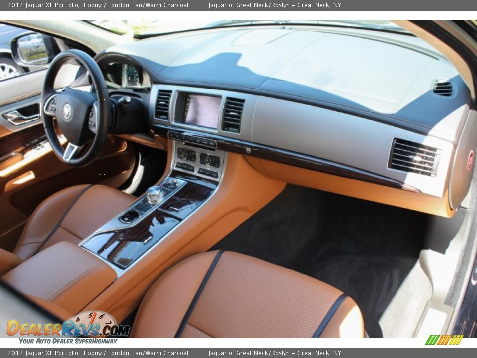 2012 Jaguar XF Portfolio Ebony / London Tan/Warm Charcoal Photo #11