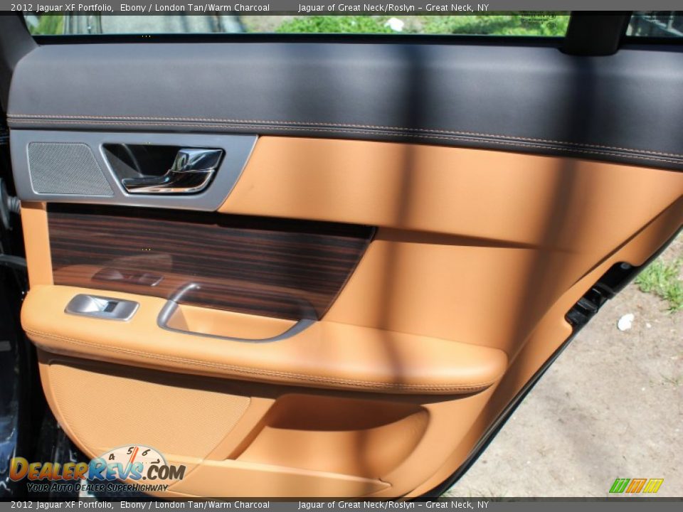 2012 Jaguar XF Portfolio Ebony / London Tan/Warm Charcoal Photo #12
