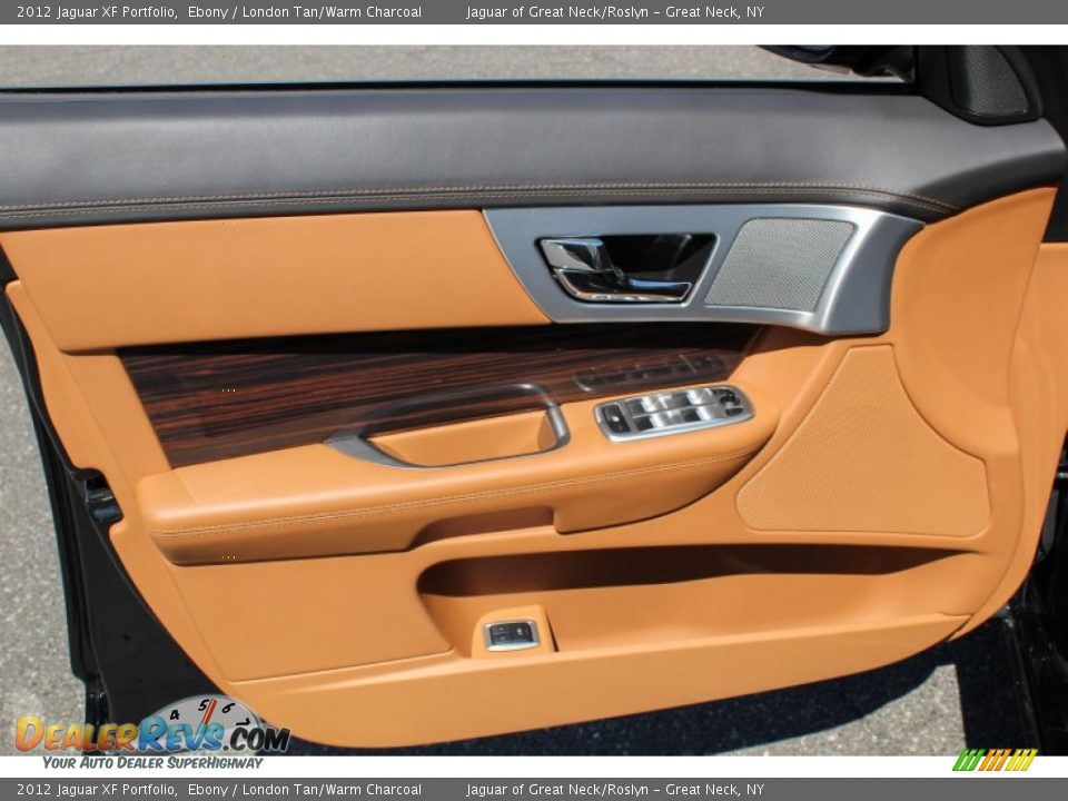2012 Jaguar XF Portfolio Ebony / London Tan/Warm Charcoal Photo #18