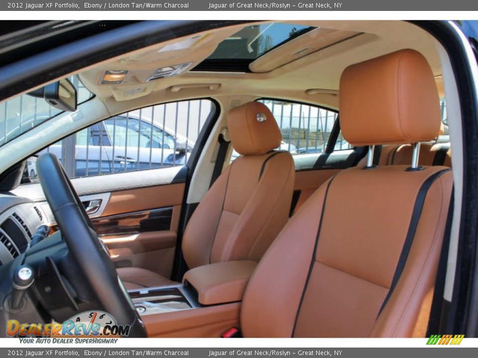 2012 Jaguar XF Portfolio Ebony / London Tan/Warm Charcoal Photo #19