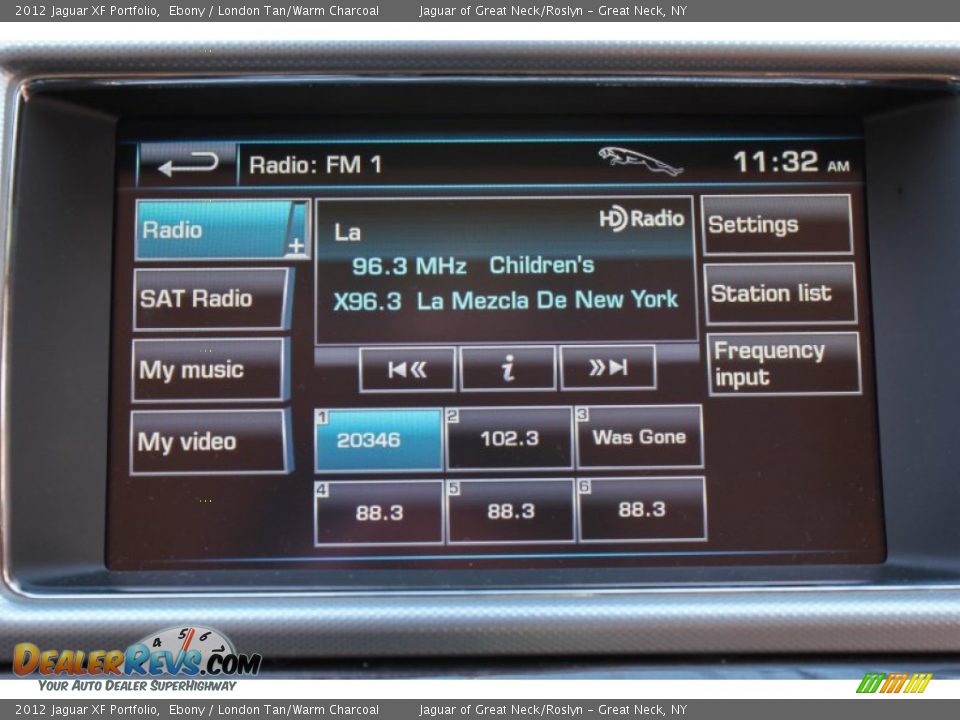 2012 Jaguar XF Portfolio Ebony / London Tan/Warm Charcoal Photo #21