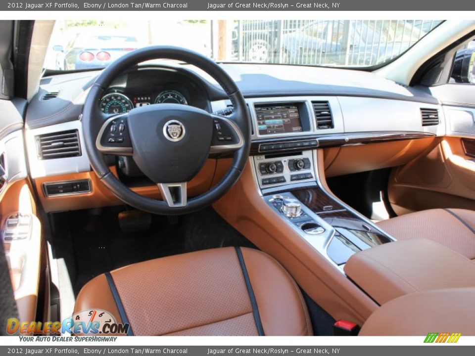 2012 Jaguar XF Portfolio Ebony / London Tan/Warm Charcoal Photo #27