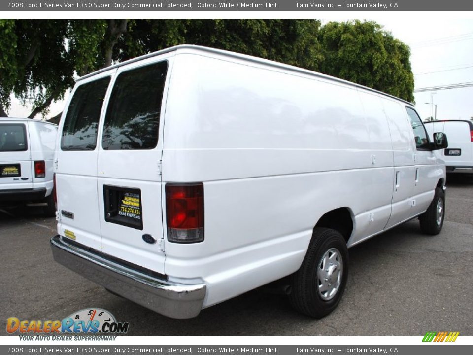 2008 Ford E Series Van E350 Super Duty Commericial Extended Oxford White / Medium Flint Photo #4
