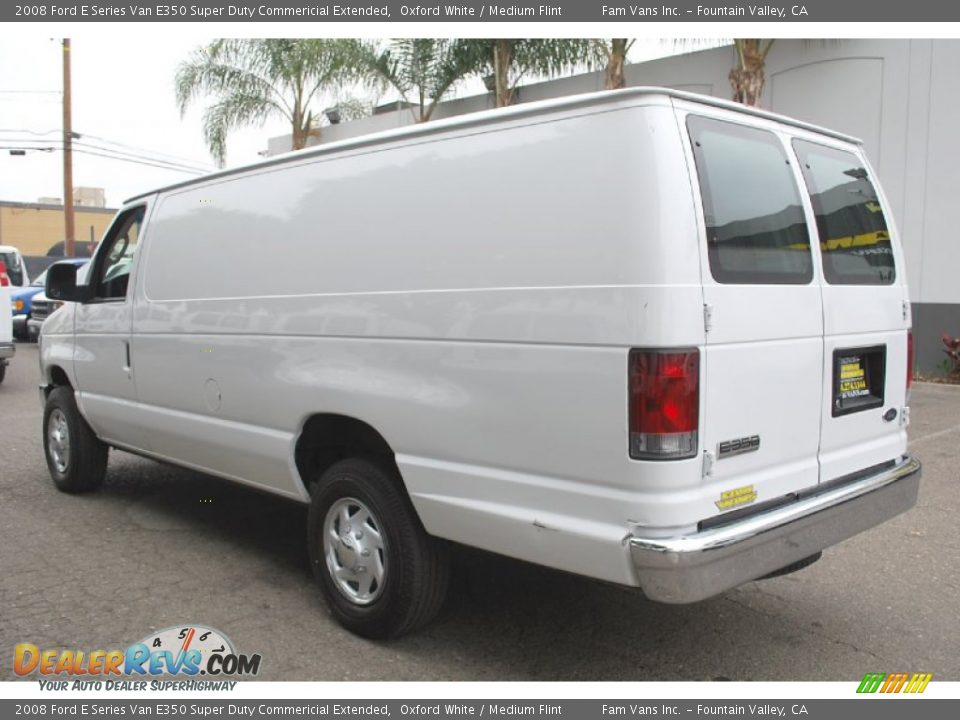 2008 Ford E Series Van E350 Super Duty Commericial Extended Oxford White / Medium Flint Photo #6