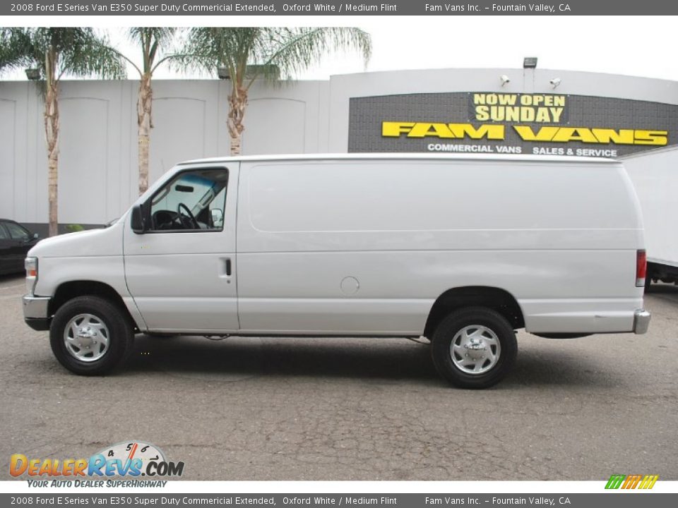 2008 Ford E Series Van E350 Super Duty Commericial Extended Oxford White / Medium Flint Photo #7
