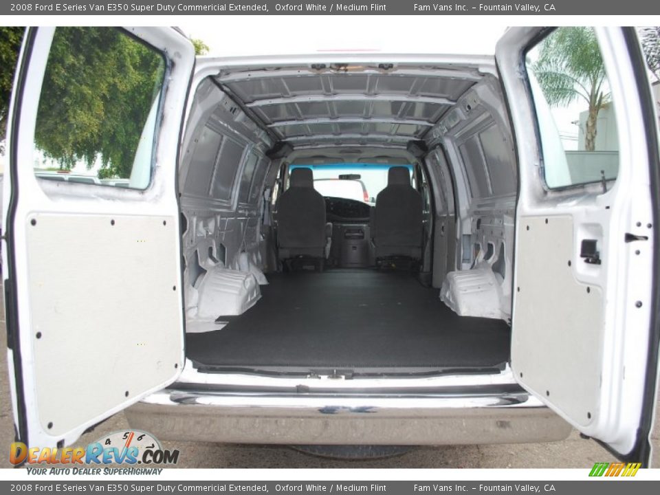 2008 Ford E Series Van E350 Super Duty Commericial Extended Oxford White / Medium Flint Photo #8