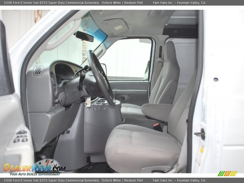 2008 Ford E Series Van E350 Super Duty Commericial Extended Oxford White / Medium Flint Photo #10
