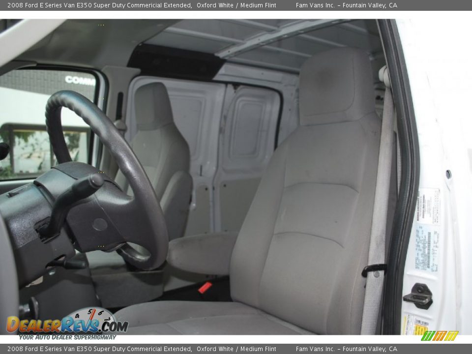 2008 Ford E Series Van E350 Super Duty Commericial Extended Oxford White / Medium Flint Photo #11