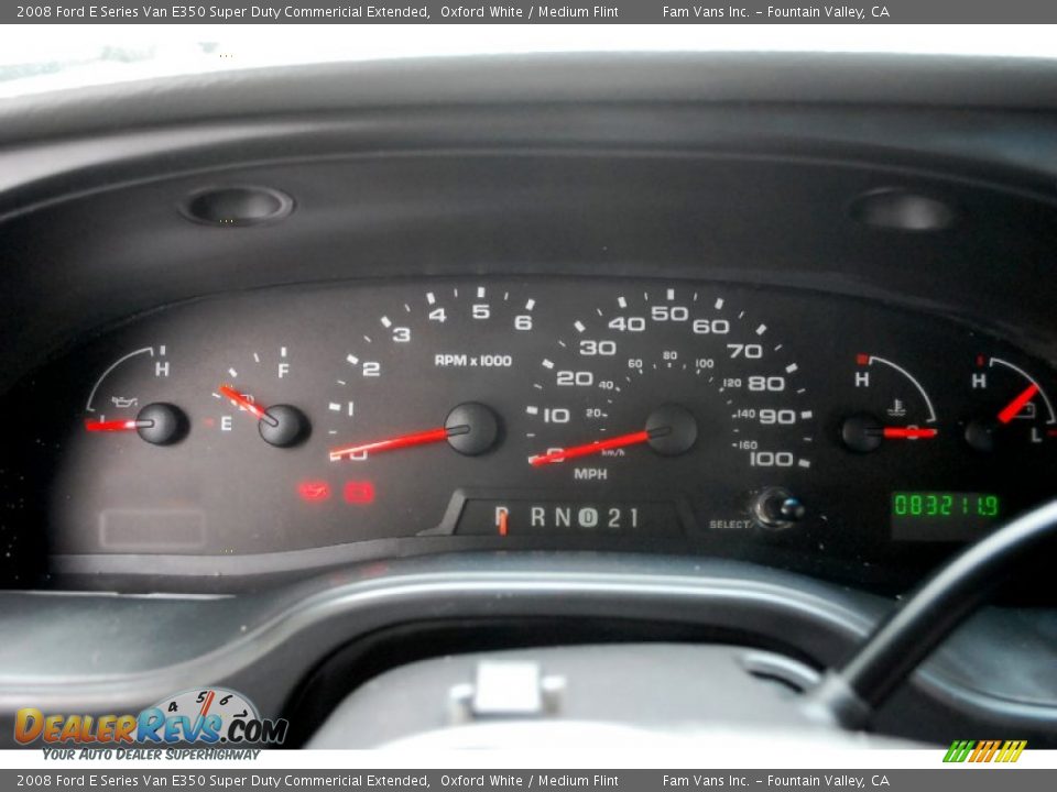 2008 Ford E Series Van E350 Super Duty Commericial Extended Oxford White / Medium Flint Photo #14