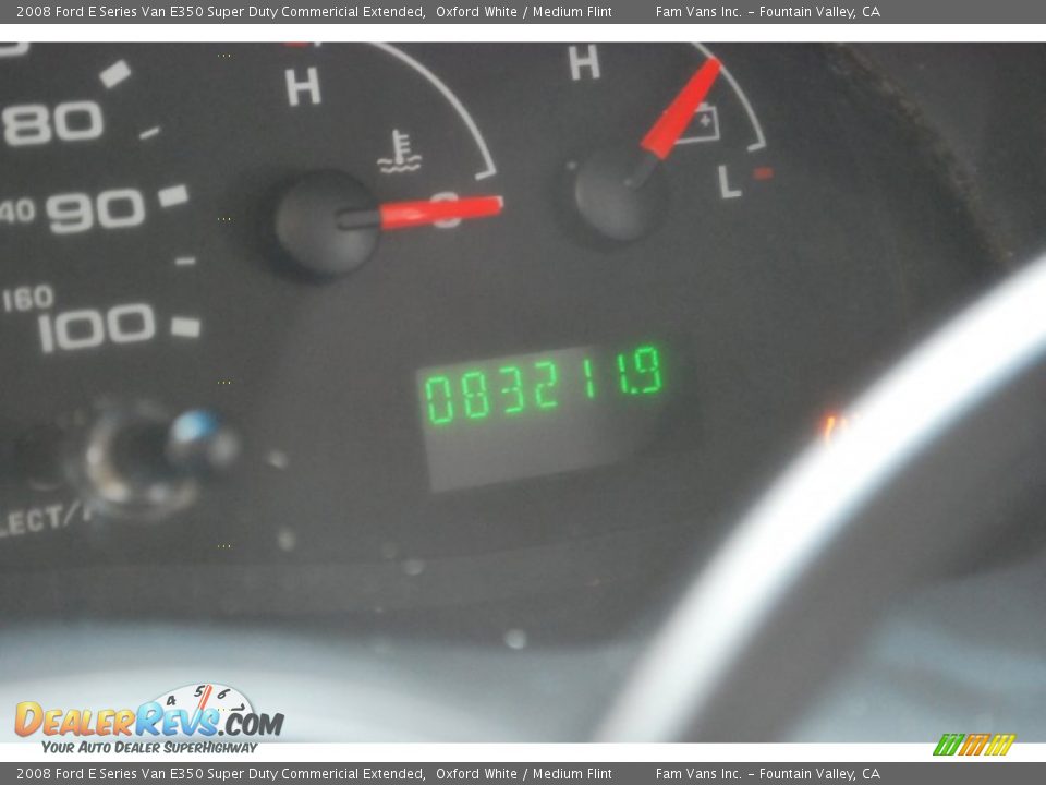 2008 Ford E Series Van E350 Super Duty Commericial Extended Oxford White / Medium Flint Photo #15
