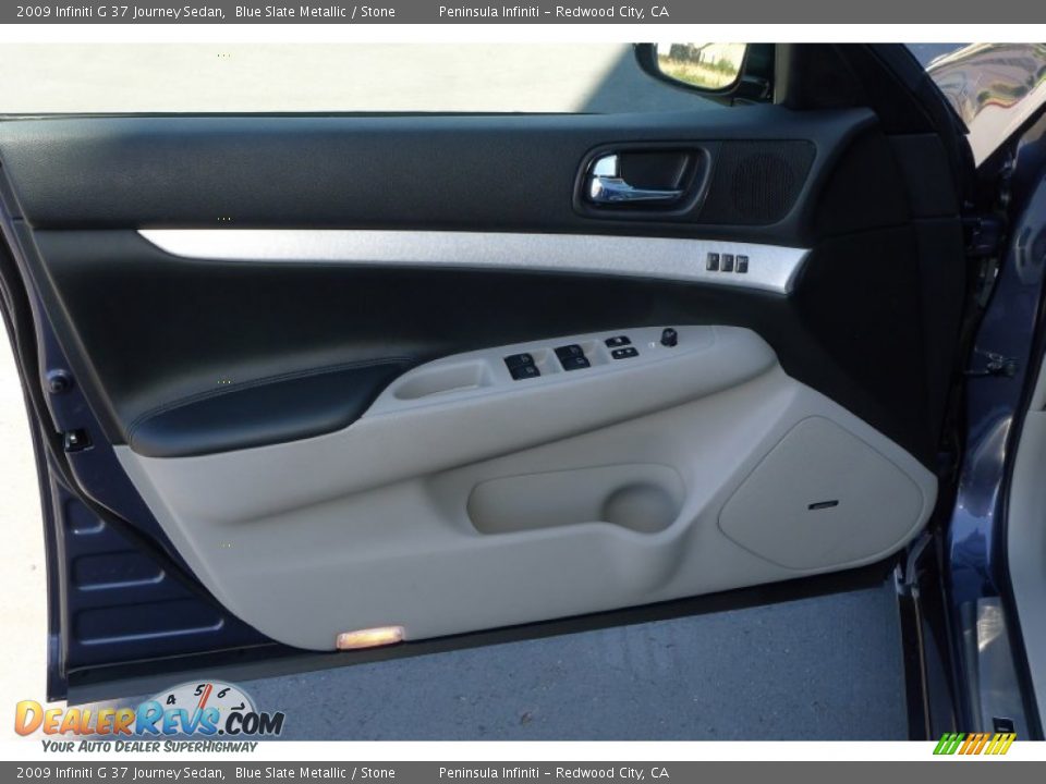 2009 Infiniti G 37 Journey Sedan Blue Slate Metallic / Stone Photo #7