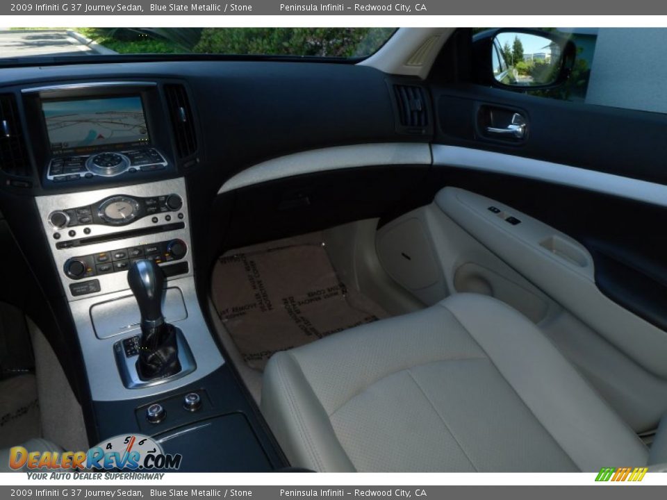 2009 Infiniti G 37 Journey Sedan Blue Slate Metallic / Stone Photo #12