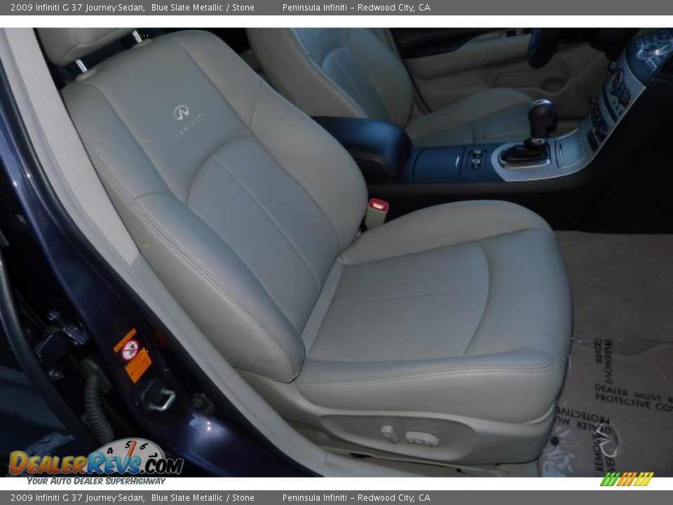 2009 Infiniti G 37 Journey Sedan Blue Slate Metallic / Stone Photo #13