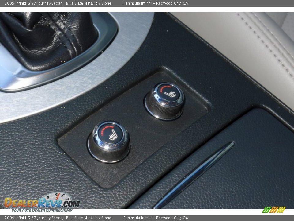 2009 Infiniti G 37 Journey Sedan Blue Slate Metallic / Stone Photo #16