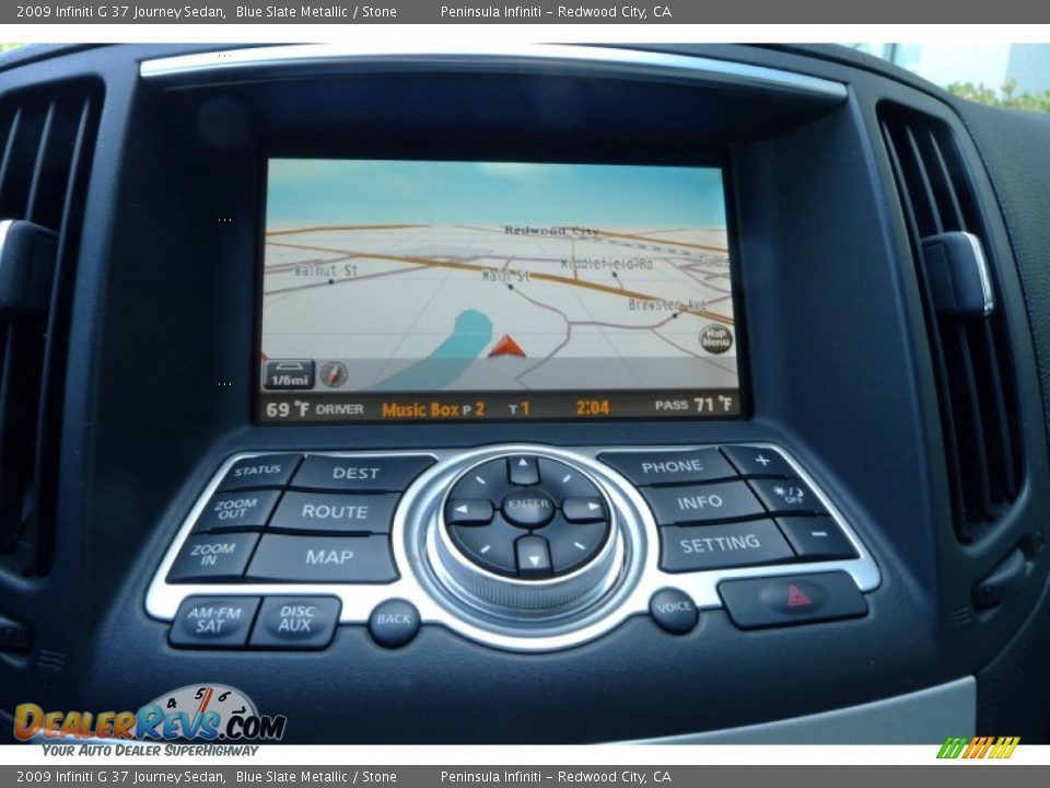 2009 Infiniti G 37 Journey Sedan Blue Slate Metallic / Stone Photo #18
