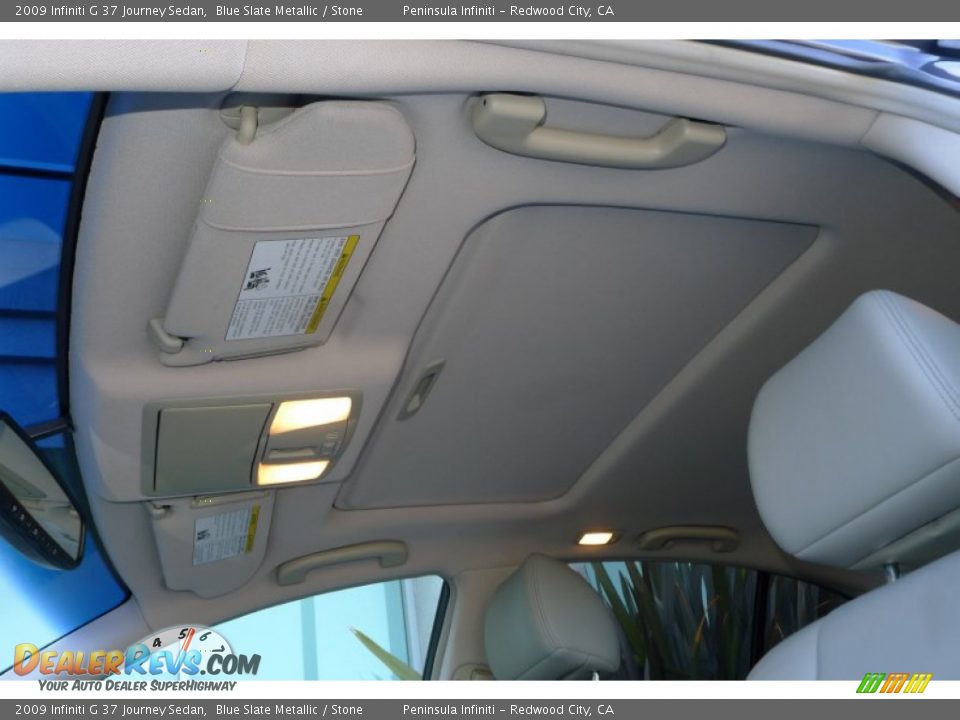 2009 Infiniti G 37 Journey Sedan Blue Slate Metallic / Stone Photo #23