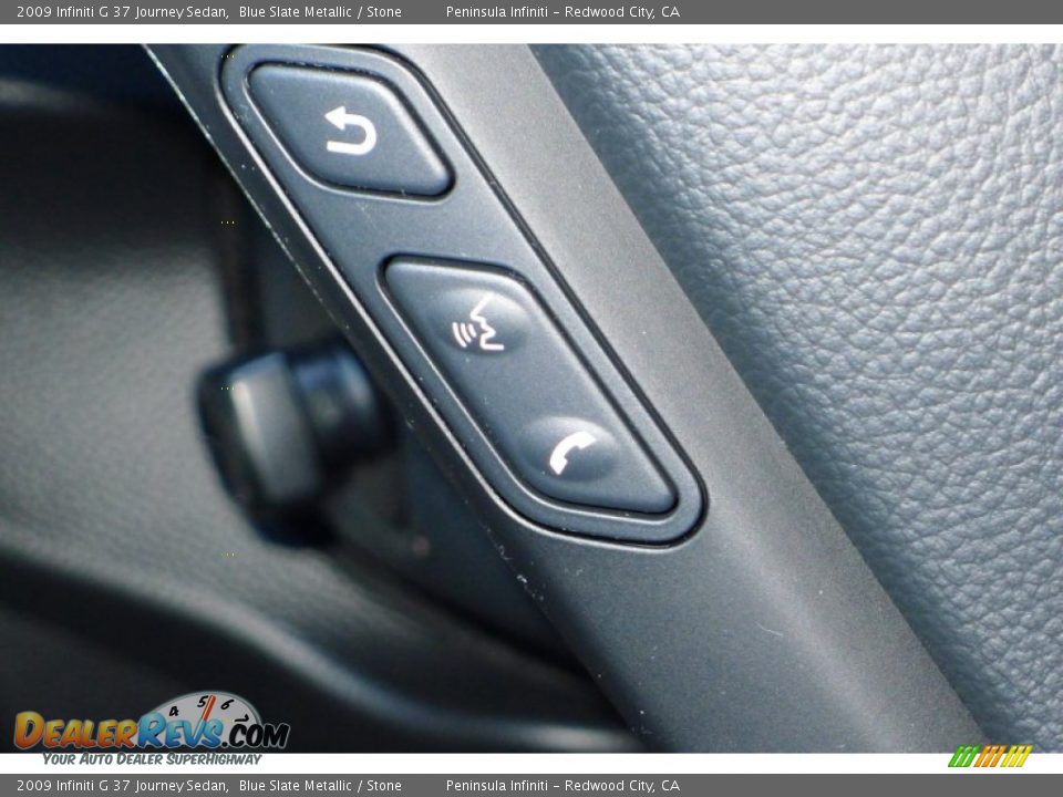 2009 Infiniti G 37 Journey Sedan Blue Slate Metallic / Stone Photo #26