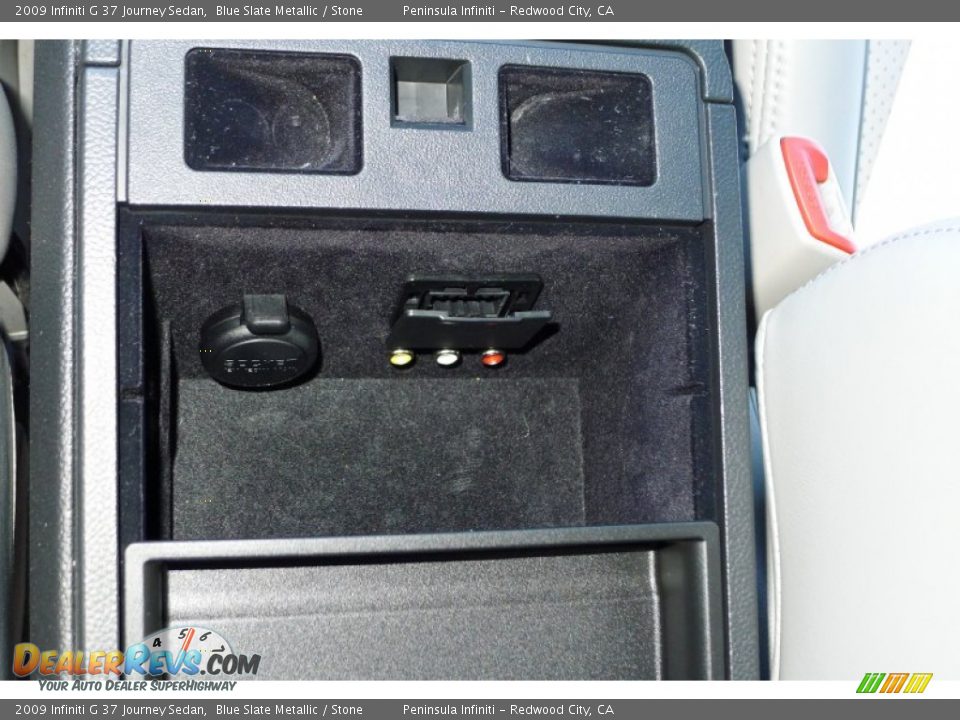 2009 Infiniti G 37 Journey Sedan Blue Slate Metallic / Stone Photo #28