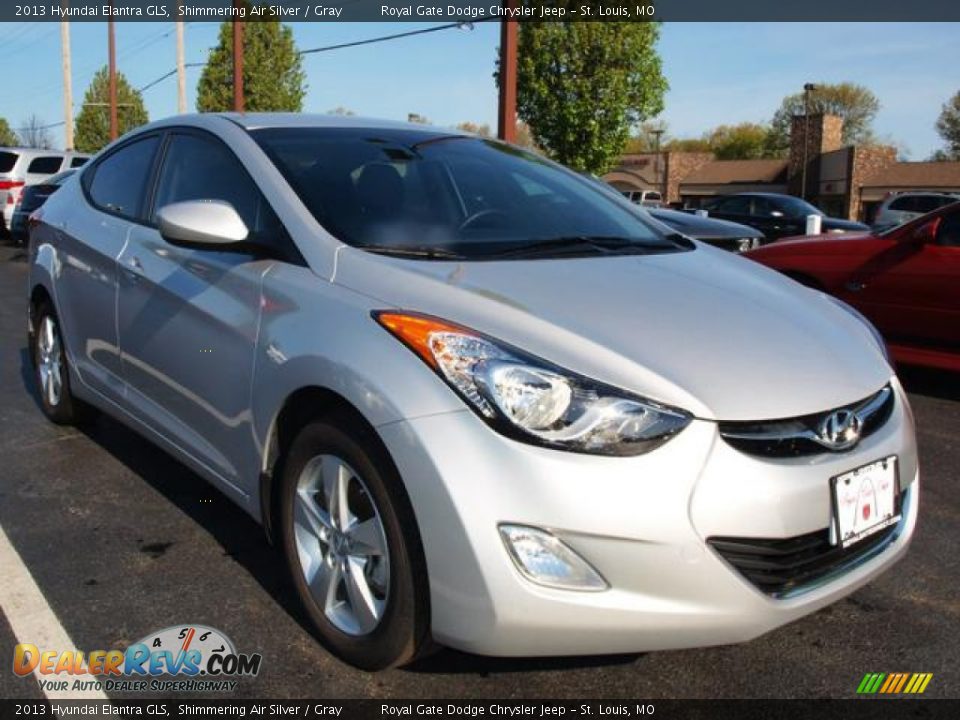2013 Hyundai Elantra GLS Shimmering Air Silver / Gray Photo #2