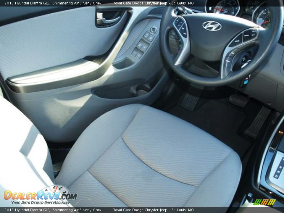 2013 Hyundai Elantra GLS Shimmering Air Silver / Gray Photo #10